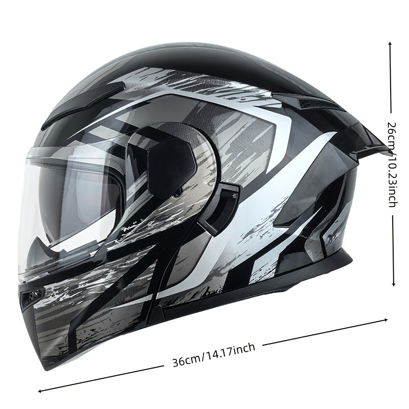 Kask motocyklowy modułowy z po – Modular Flip Up Motorcycle Helmet Dot Approved recenzja i cena