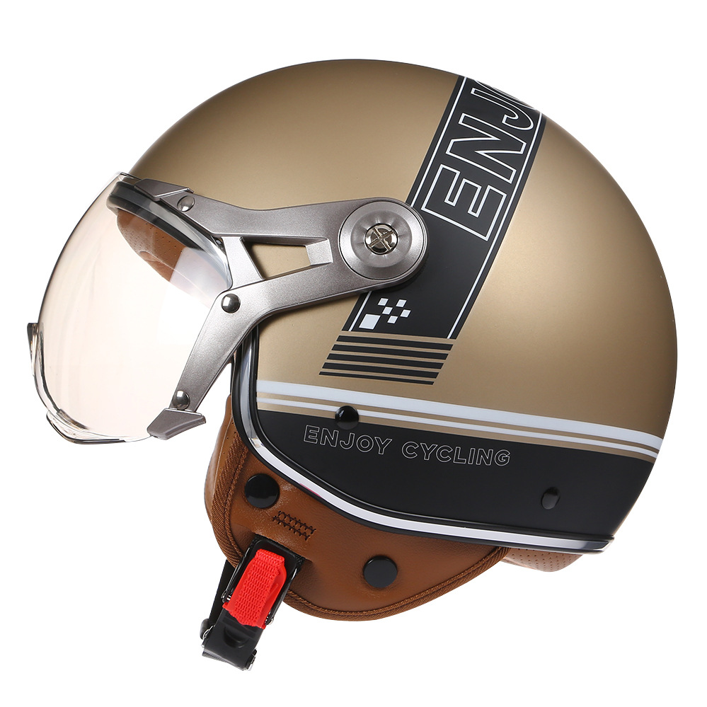 Vintage TT&COCASCOS kask motoc – Vintage Open Face Retro Helmet recenzja i cena