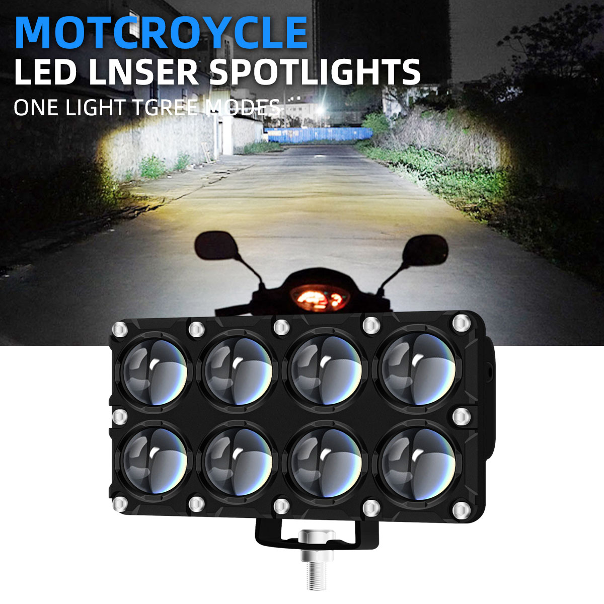 Reflektor pomocniczy motocyklo – Universal Motorcycle Led Headlight Projector recenzja i cena