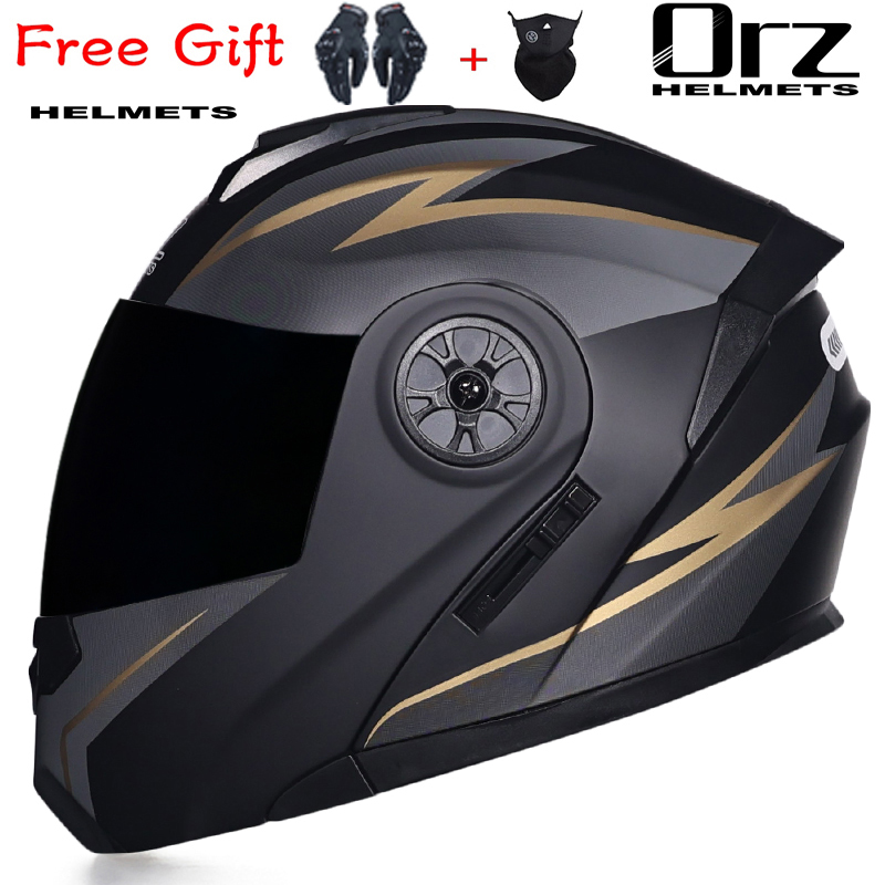 ORZ-161 Najnowszy kask motocyk – Modular Flip Up Motorcycle Helmet Dot Approved recenzja i cena