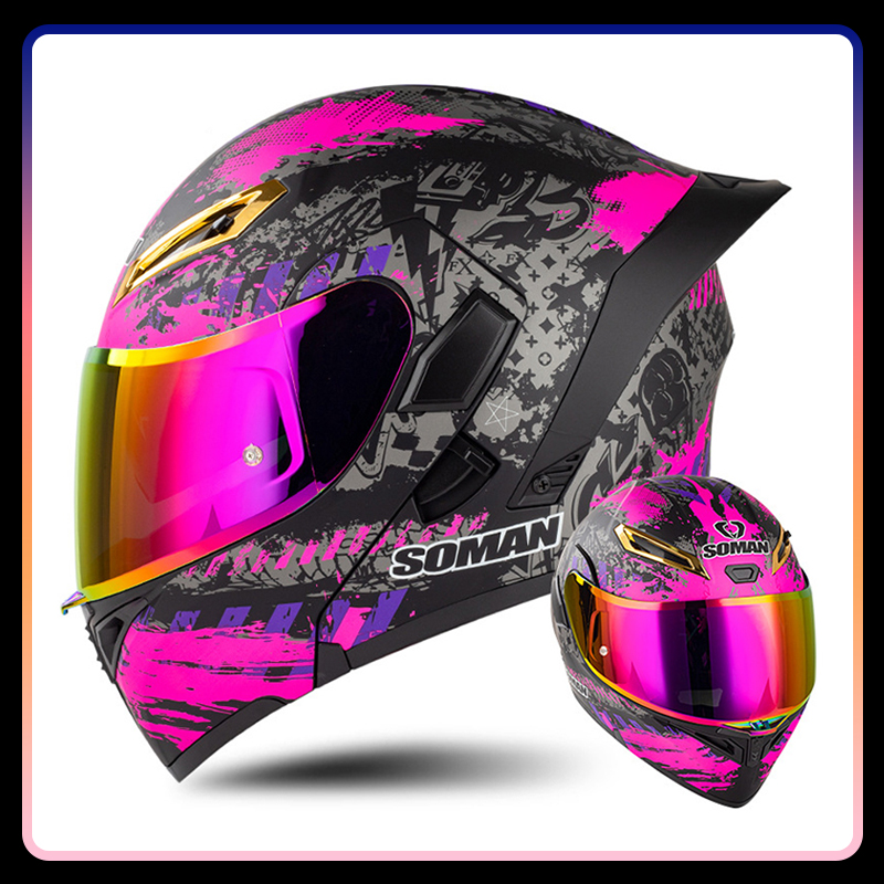 Mężczyźni Kobiety Kaski motocy – Modular Flip Up Motorcycle Helmet Dot Approved recenzja i cena
