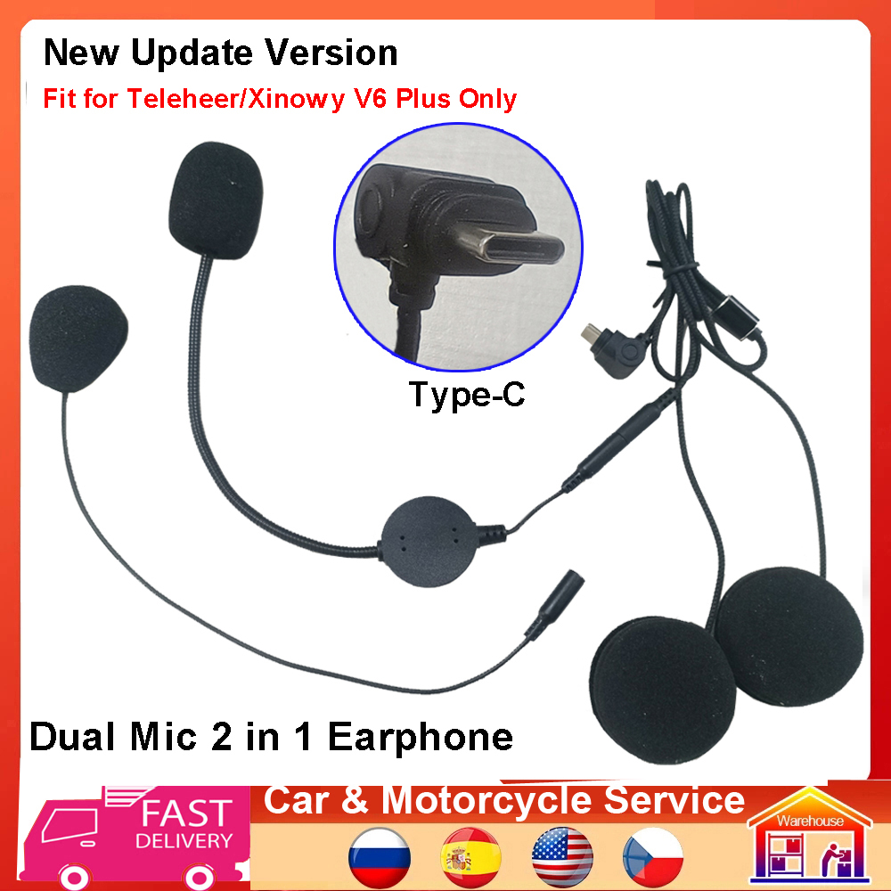 Słuchawki i głośnik Type-C 2 w – Full Face Motorcycle Helmet With Bluetooth recenzja i cena