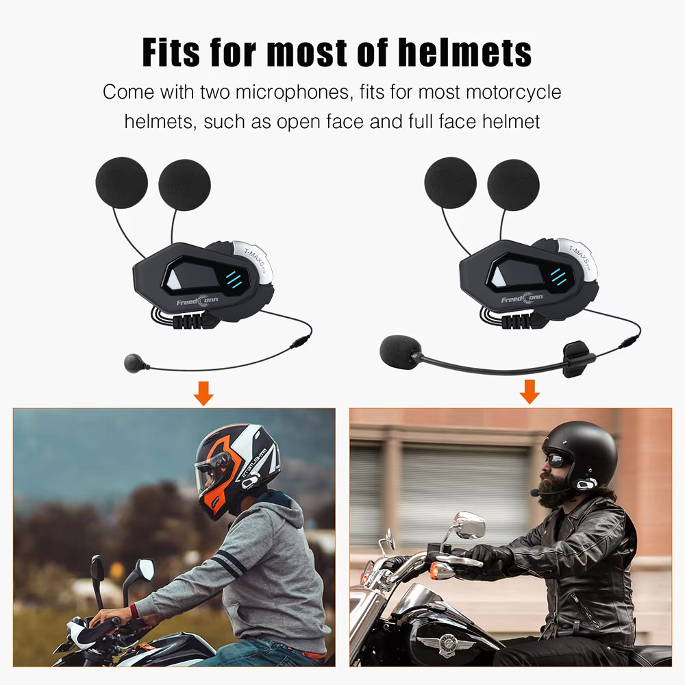 FreedConn T MAX S PRO Motocykl – Universal Motorcycle Helmet Intercom Headset recenzja i cena