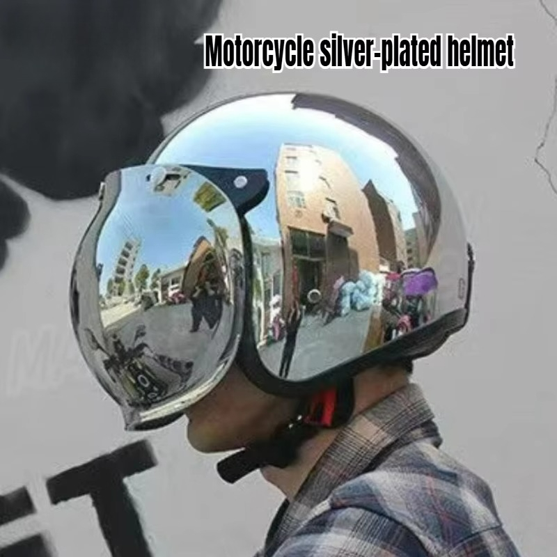 Modny, unikalny kask motocyklo – Vintage Open Face Retro Helmet recenzja i cena