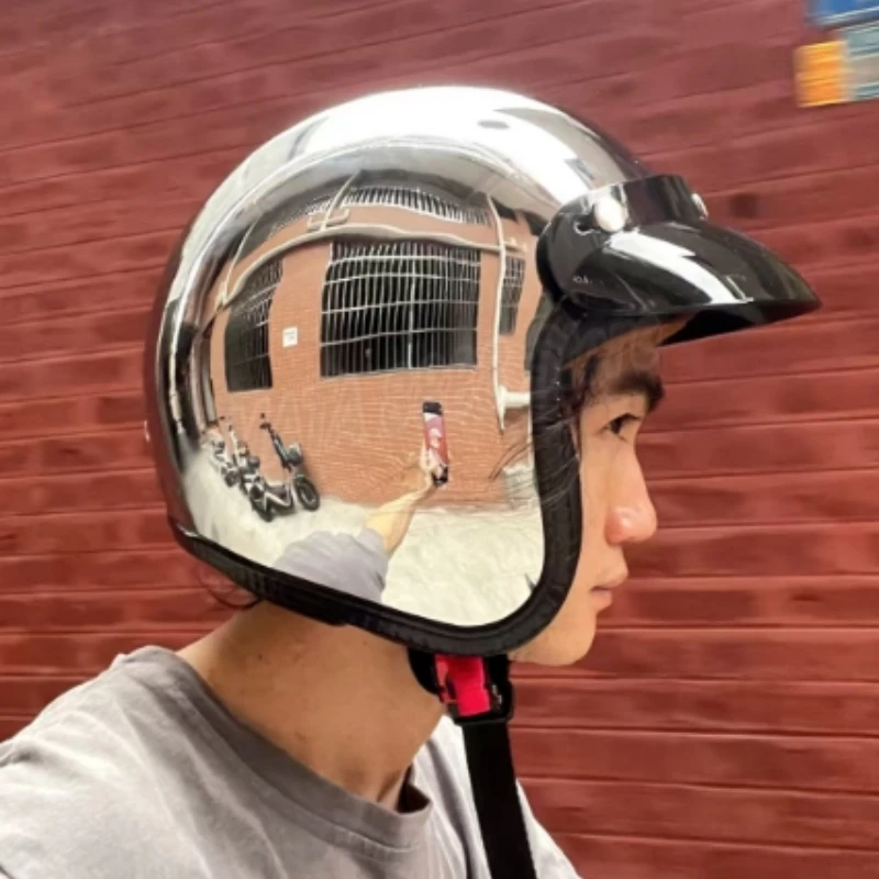 Modny, unikalny kask motocyklo – Vintage Open Face Retro Helmet recenzja i cena